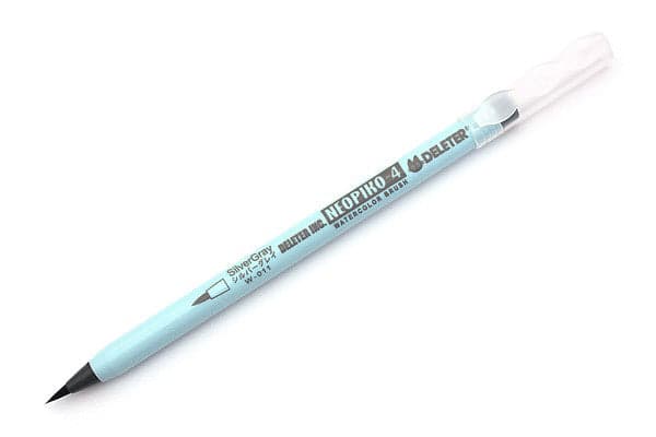 DELETER Neopiko-4 Watercolor Brush Pen W-011 - Silver Grey - image 2