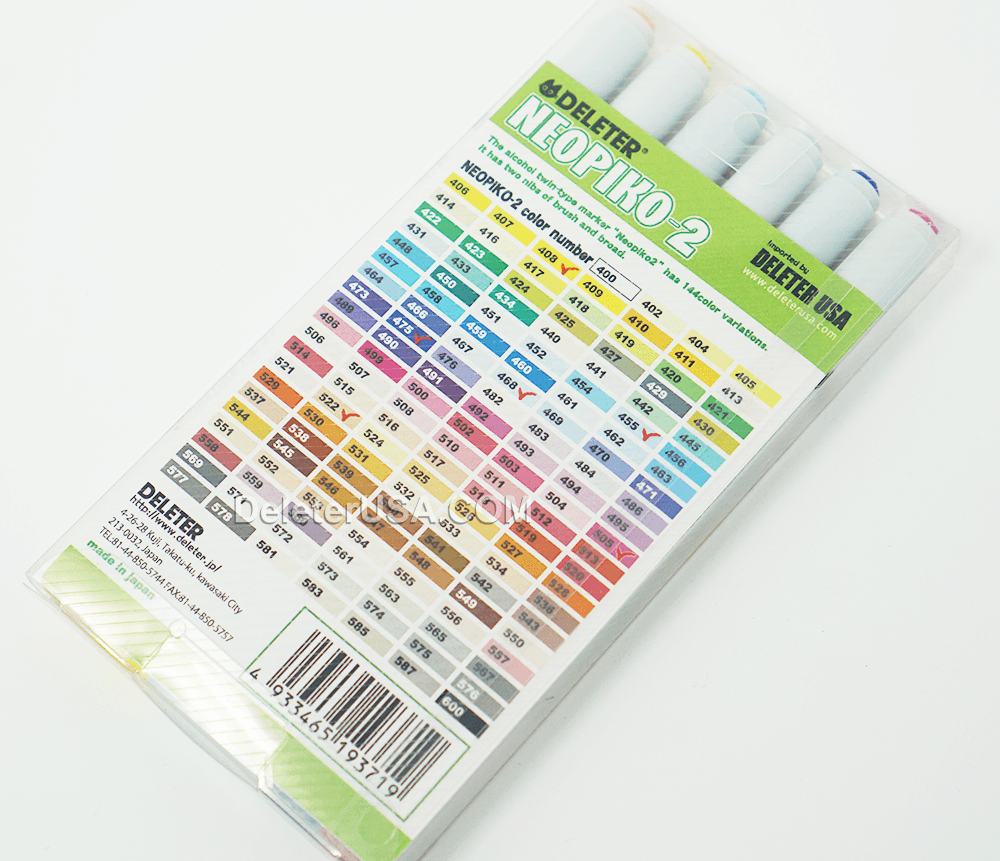 DELETER Neopiko-2 Dual-tipped Alcohol-based Marker - Basic Set - image 2
