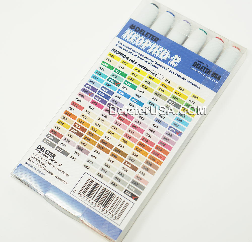 DELETER Neopiko-2 Dual-tipped Alcohol-based Marker - Bright Set - image 2