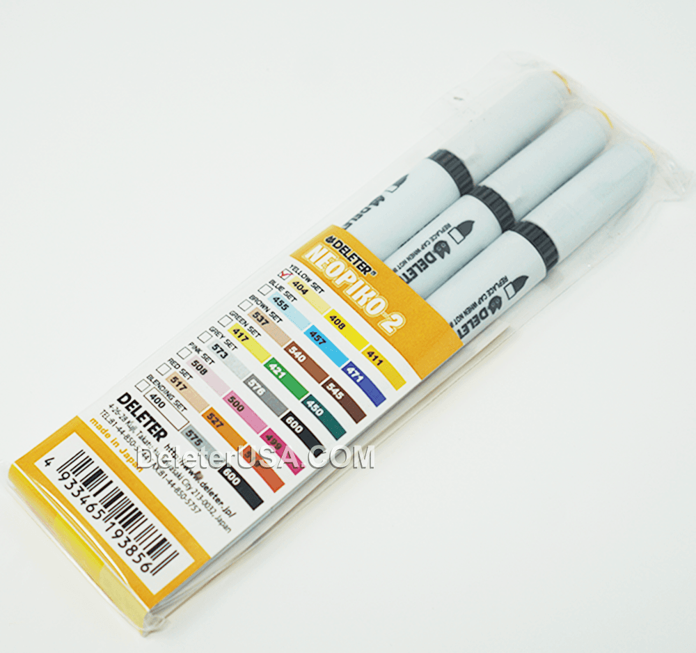 DELETER Neopiko-2 Dual-tipped Alcohol-based Marker - Yellow Set - image 2