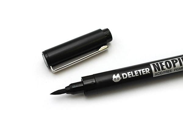 DELETER Neopiko Line 2 Multi-liner Pen - Brush - Black Ink - image 2