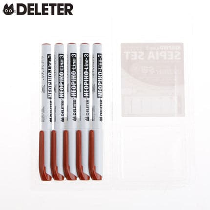 DELETER Neopiko-Line 3 - 0.05mm Multi-Liner Pen (Sepia) - image 3