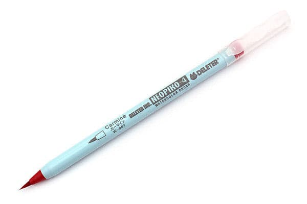 DELETER Neopiko-4 Watercolor Brush Pen W-001 - Carmine - image 2