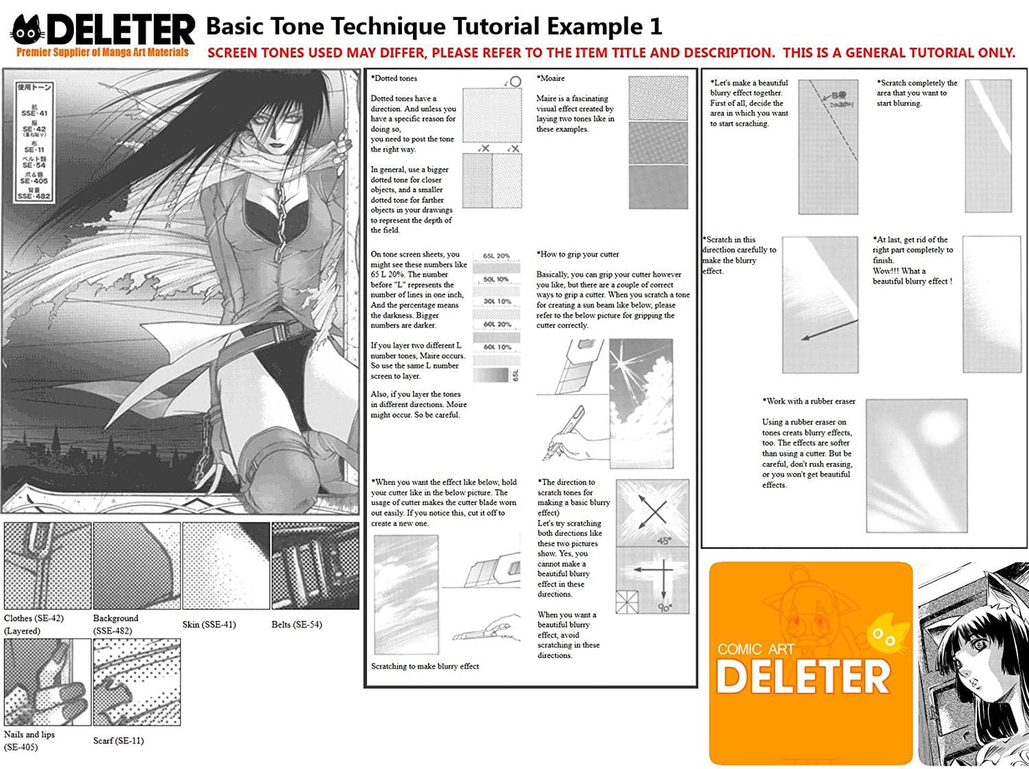 DELETER Jr. Screentone - 182 x 253mm - JR-155 (Cat Pattern) - image 6