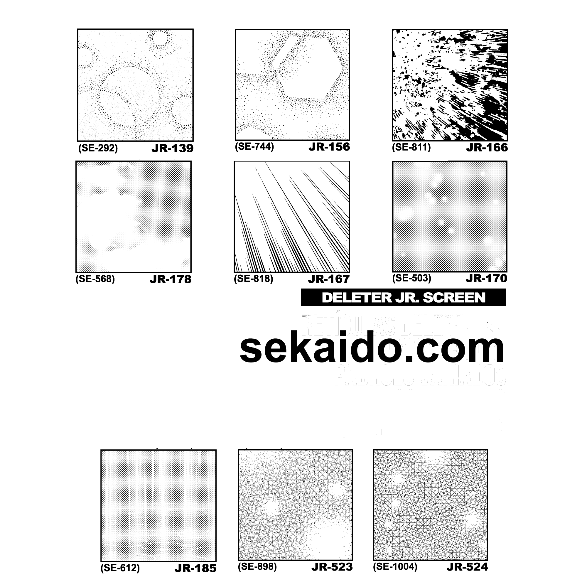 DELETER Jr. Screentone - 182 x 253mm - JR-116 (Black Dots) - image 5