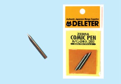 DELETER for ZEBRA Comic Pen Nib - Maru Pen Nibs - Pack of 2 (350) - image 2