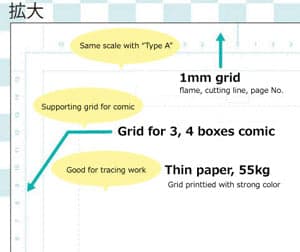 DELETER Comic Rough Sketch Paper - Name Note Paper - A4 - 70 kg - 40 Sheets/pack - image 2