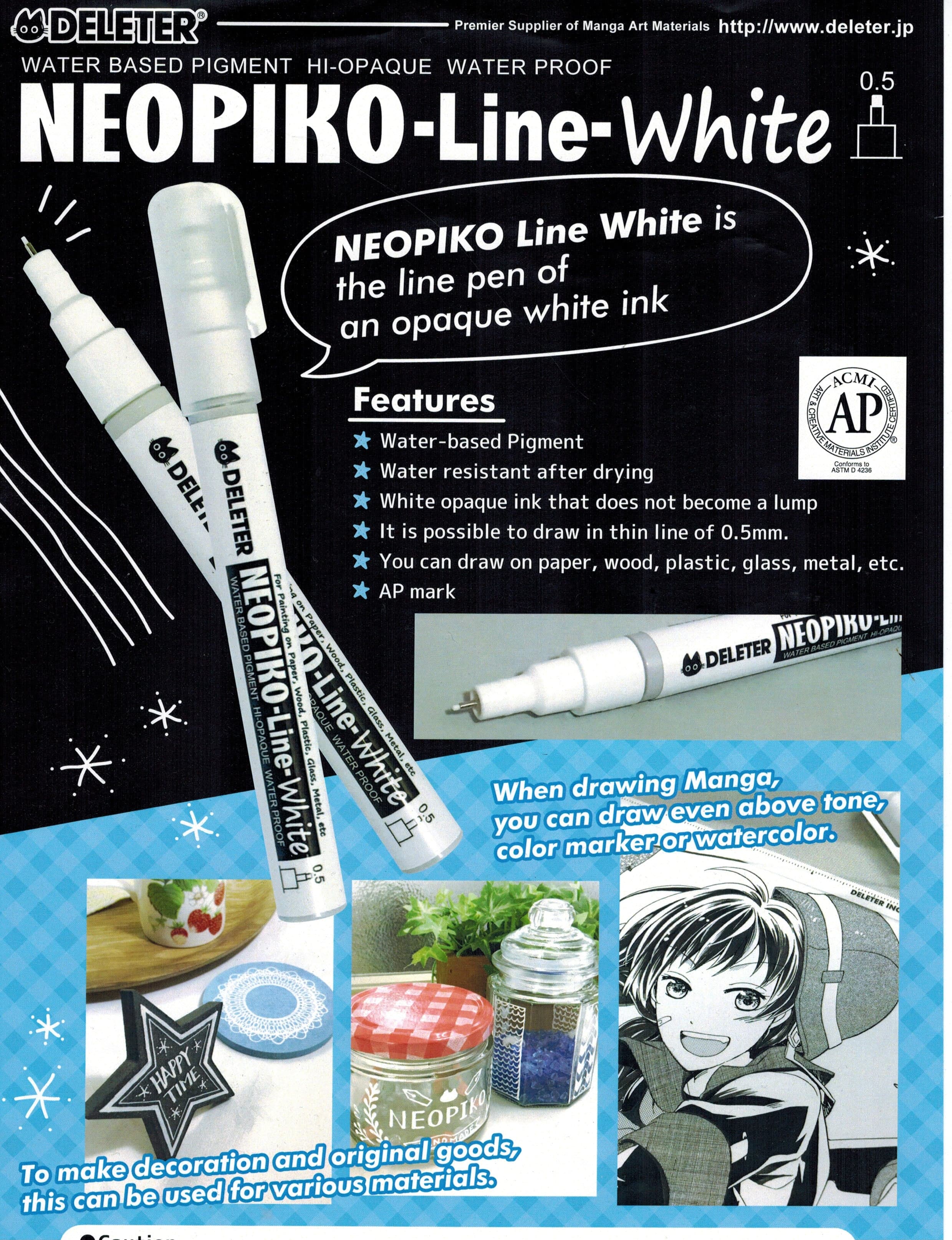 DELETER NEOPIKO-Line-White 0.5mm - image 3