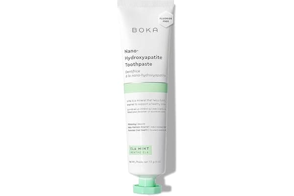 Boka Fluoride Free Toothpaste, Nano Hydroxyapatite Toothpaste, Appropriate for Sensitive Teeth - for Adult Oral Care - Ela Mint Flavor, 4 Fl Oz 1Pk US Manufactured