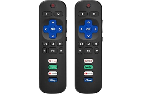 (Pack of 2) Replacement Remote Control Only for Roku TV, Compatible for TCL Roku/Hisense Roku/Onn Roku/Sharp Roku