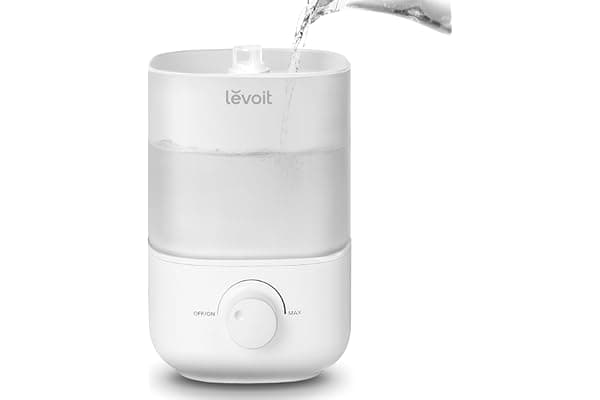 LEVOIT Top Fill Humidifiers for Bedroom, 2.5L Tank for Large Room, Easy to Fill & Clean, 28dB Quiet Cool Mist Air Humidifier for Home Baby Nursery & Plants, Auto Shut-off for Safety, 25H