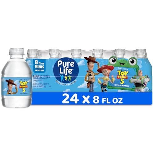Pure Life Purified Water Bottles, 24 Pack - Still Bottled Water Enhanced with Minerals for a Crisp Taste, Plastic Bottles - 8 Fl Oz