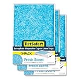 PetSafe ScoopFree Disposable Crystal Cat Litter Tray - Easy Cleaning Box - Refill Tray for Electric Litter Box - Fresh Scent - 4.3 lb Bags - 3 Pack