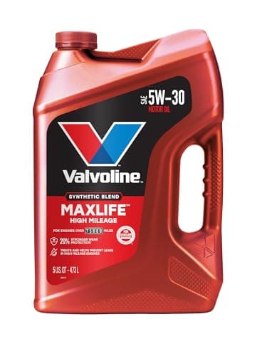 Valvoline MaxLife High Mileage 5W-30 Synthetic Blend Motor Oil 5 Quart