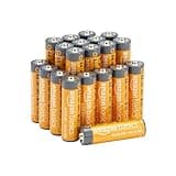 Amazon Basics 20-Pack AA Alkaline High-Performance Batteries, 1.5 Volt, 10-Year Shelf Life