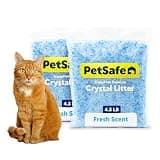 PetSafe ScoopFree Premium Crystal Cat Litter - Outperforms Clay Litter - Refill Packs - Reusable Tray Compatible - Fresh Scent - 4.3 lb Bags - 2 Pack