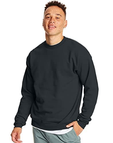 Hanes Men's Sweatshirt, EcoSmart Fleece Crewneck Sweatshirt, Big & Tall Available, 1 or 2-Pack