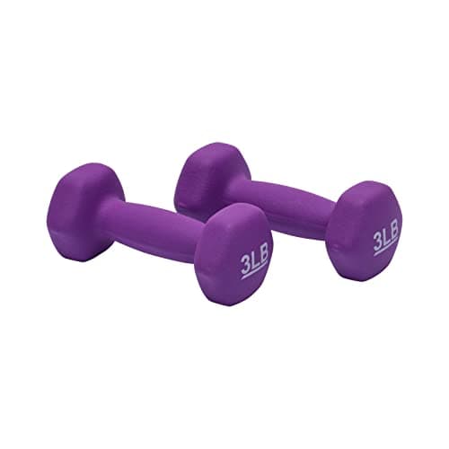 Amazon Basics Neoprene Dumbbell Hand Weights for Exercise and Muscle Toning