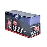 Ultra PRO 3" x 4" Clear Regular TopLoaders For Cards With Card Sleeves Bundle Standard Size 100ct Trading Baseball Toploader Card Sleeve Protectors