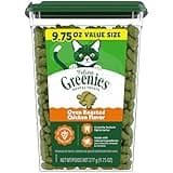 Greenies Cat Treats, Feline Veterinarian-Recommended Adult Natural Dental Cat Treats, Oven Roasted Chicken Flavor, 9.75 oz. Tub