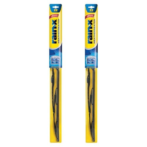 Rain-X 820149 WeatherBeater Wiper Blades, 22" Windshield Wipers (Pack of 2), Automotive Replacement Windshield Wiper Blades That Meet Or Exceed OEM Quality And Durability