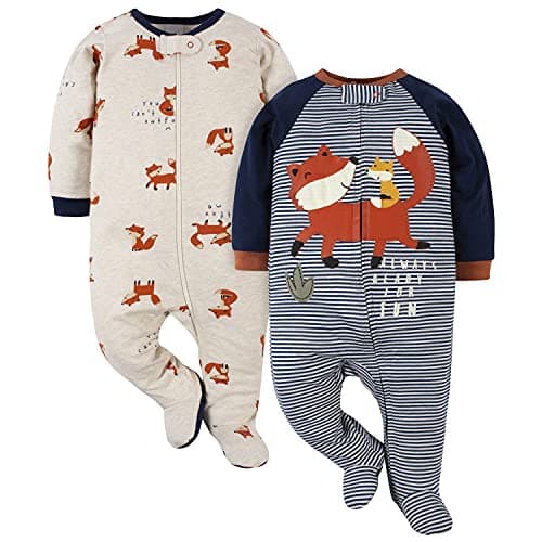 Gerber Baby Boys’ 2-Pack Sleep ‘N Play Pajamas