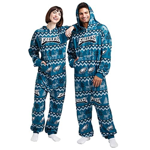FOCO Unisex NFL Team Logo Pajamas One Piece Onesie