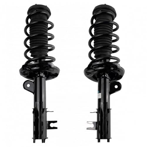 TRQ Front Driver and Passenger Side Strut and Spring Assembly Set Loaded Pre-Assembled Coil Spring Compatible with 13-22 Buick Encore 15-22 Chevrolet Trax FWD Models