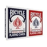 Bicycle Rider Back Playing Cards, Standard Poker Size Deck of Cards, Red & Blue (2 Pack), Classic Cards for Poker, Blackjack, Family Game Night & Card Games, Fun for All Ages