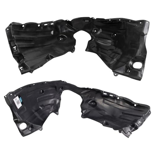 TRQ Front Driver and Passenger Side Inner Fender Liner Set Compatible with 2018-2019 Toyota Camry XLE LE SE XSE L