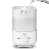 LEVOIT Top Fill Humidifiers for Bedroom, 2.5L Tank for Large Room, Easy to Fill & Clean, 28dB Quiet Cool Mist Air Humidifier for Home Baby Nursery & Plants, Auto Shut-off for Safet