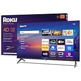 Roku Smart TV – 40-Inch Select Series, 1080p Full HD TV – Roku TV with Voice Remote – Flat Screen LED Television with Wi-Fi for Streaming Live Local News, Sports, Family Entertainm