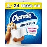 Charmin Ultra Soft Toilet Paper, 6 Mega Rolls = 24 Regular Rolls