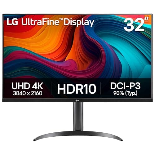 LG 32UR550K-B 32-inch Ultrafine 4K UHD (3840 x 2160) Computer Monitor, HDR10, 60Hz, HDMI, DisplayPort, Tilt/Height/Pivot Adjustable Stand, Black29% offLimited time deal