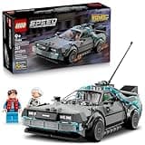 LEGO Speed Champions Time Machine from Back to The Future Building Toy for Kids - Pretend Play & Display Car Toy W/2 Build Modes for Boys & Girls, Ages 9+ - Gift Ideas for Birthday