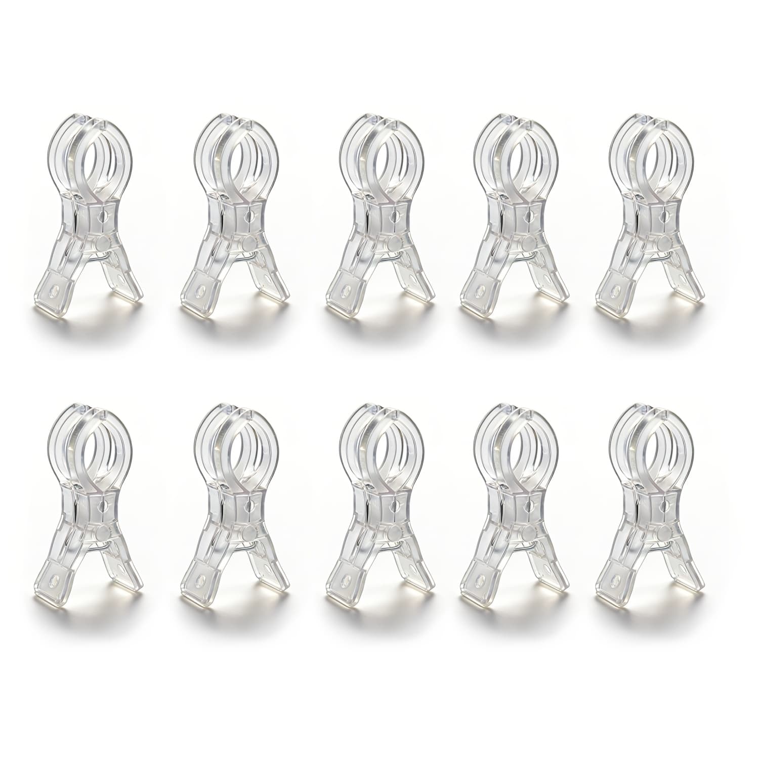 10pcs Large Balloon Arch Clips Plastic Transparent Backdrop Spring Clamps 3.5 Inch Heavy Duty Clip For Balloon Arch Kit Birthday Decoration Crafts Woodworking Photography