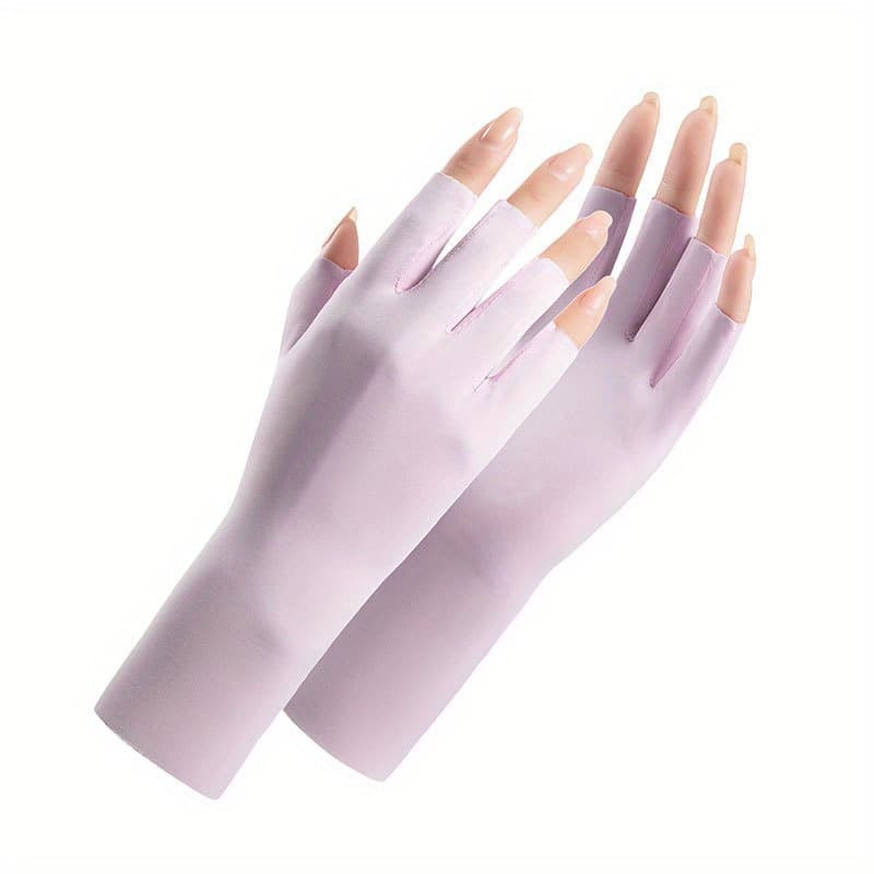 Women's Half Finger Gloves - Summer Travel, Breathable For Outdoor E-bike & Bicycle Riding