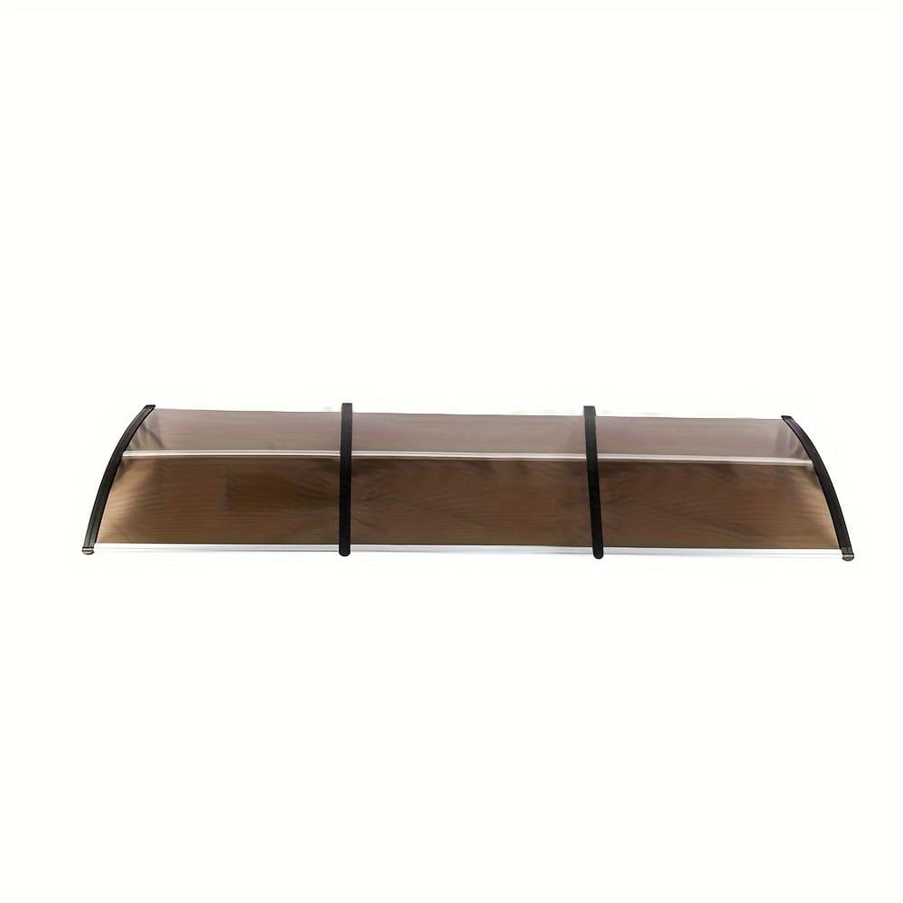 Awning For Windows And Doors Measuring 120 By 38 Inches, Featuring Plastic Brackets And Aluminum Strips For Sun Protection, Resistant To , Rain, And Snow, Easy To Set Up, And .