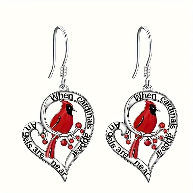 Red Bird Love Earrings Personality Little Bird Animal Earrings For Girls Birthday Gifts Holiday Gifts