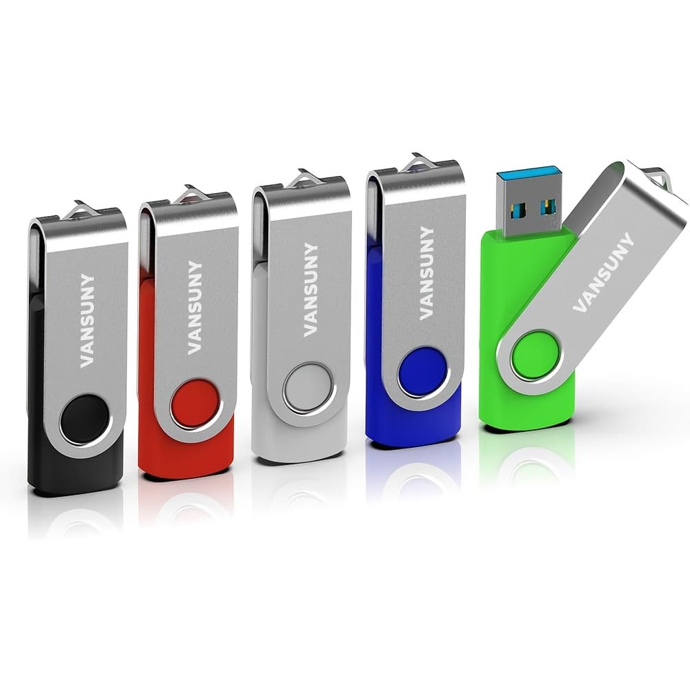 5 Packs Of 64gb Usb Stick Usb Flash Drive 5 Packs Of 4gb/8g/16gb/32gb/64gb Rotary Usb Drive Jump Drive Usb 2.0 Flash Drive Zip Drive (5 Colors)