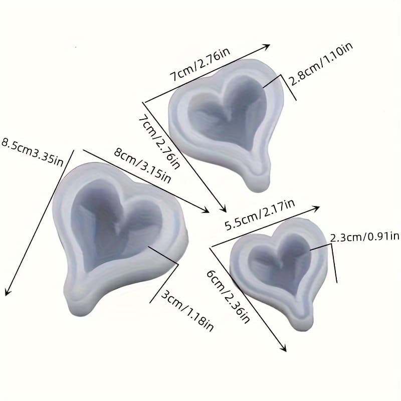 1pc Of Handmade Jewelry Materials Heart-shaped Decoration Long Tail Love Silicone Mold