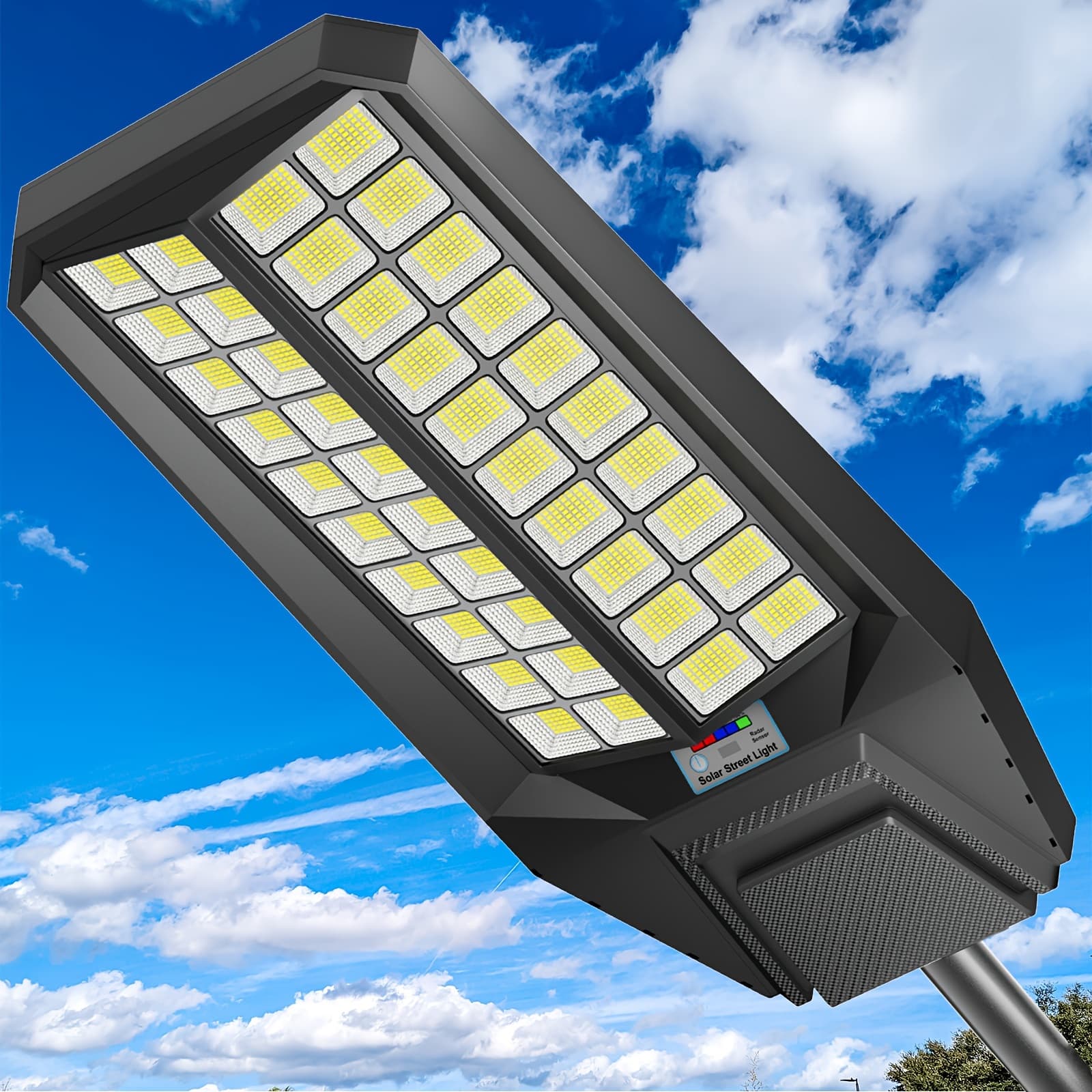 Outdoor Solar Street Lighting, Solar-powered Street Lamps, Dusk Till Dawn Operation, With Motion Sensors, Wide-angle Led Lights, Solar Lights Areas