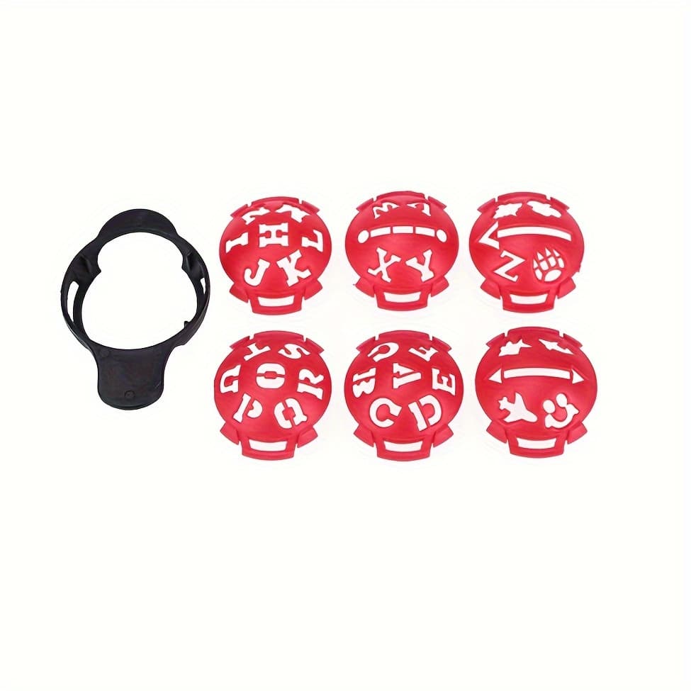 7pcs Golf Ball Line Marker Template Kit Swing Putting Drawing Alignment Tools 6in Marker Golfing Training Aids