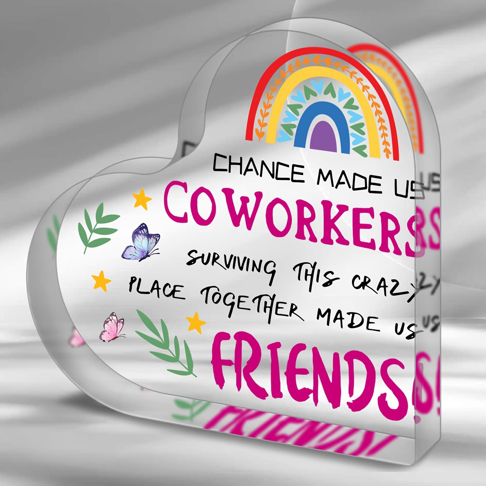 1pc Puzzle Shape Acrylic Plaque Gifts For Colleagues, Funny Gift For , 's Resignation Gift, Souvenir For , Unique Gift, Halloween Thanksgiving Christmas Gifts