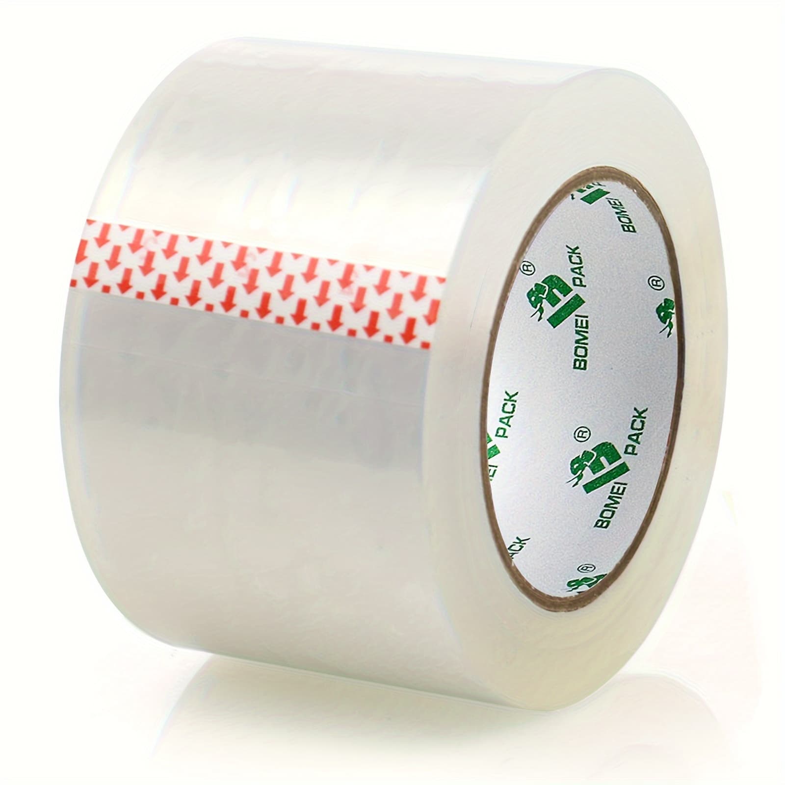 Pack 1 Roll 3 Inch Packing Tape, Moving Tape, Thick And Durable, For Packing, Moving, Shipping, Clear, 3inch X 110y