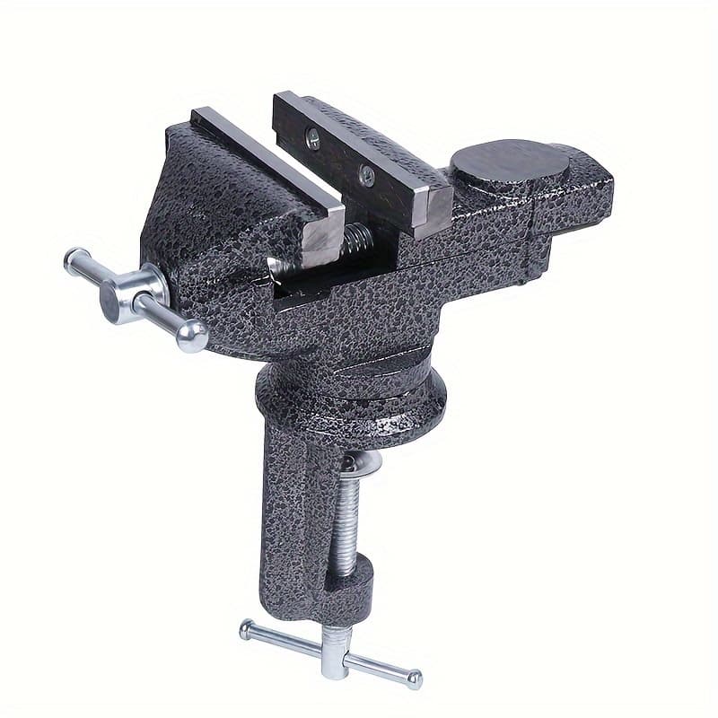 A Versatile 360-degree Rotating Bench Vise, Compact Heavy-duty Vise For Tasks, Universal Household Vise, Industrial-grade Clamp, Fixed Table Clamp, And A Small Mini Vise For Home Use