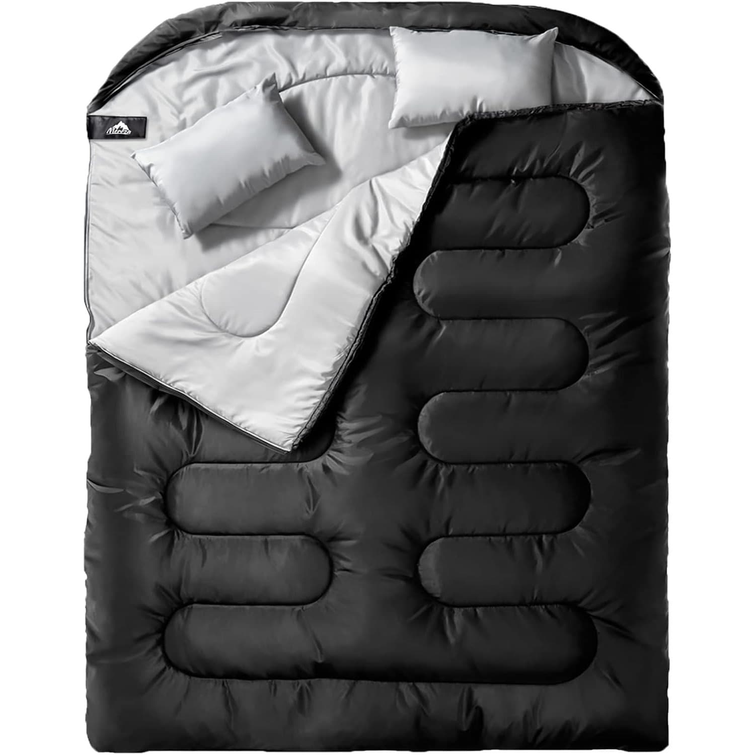 Extra-large Sleeping Bag For 2 Adults, Complete With A Pillow, Suitable For Camping, Hiking, And Backpacking In For All , Designed For For Cold And Warm Weather