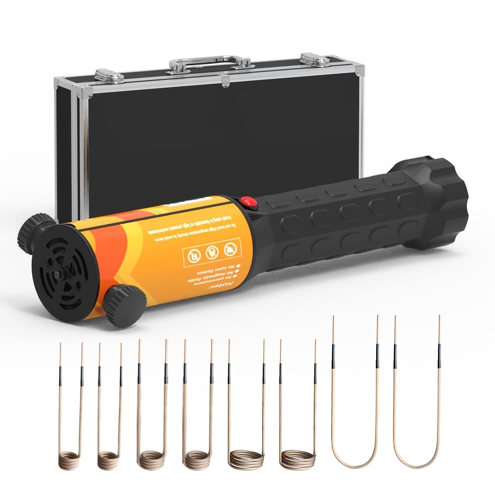 Solary Induction Heater Tool - 1000w 110v Magnetic Induction Heater , Nut Tool With 8 Coil For Rusty Screw Removing