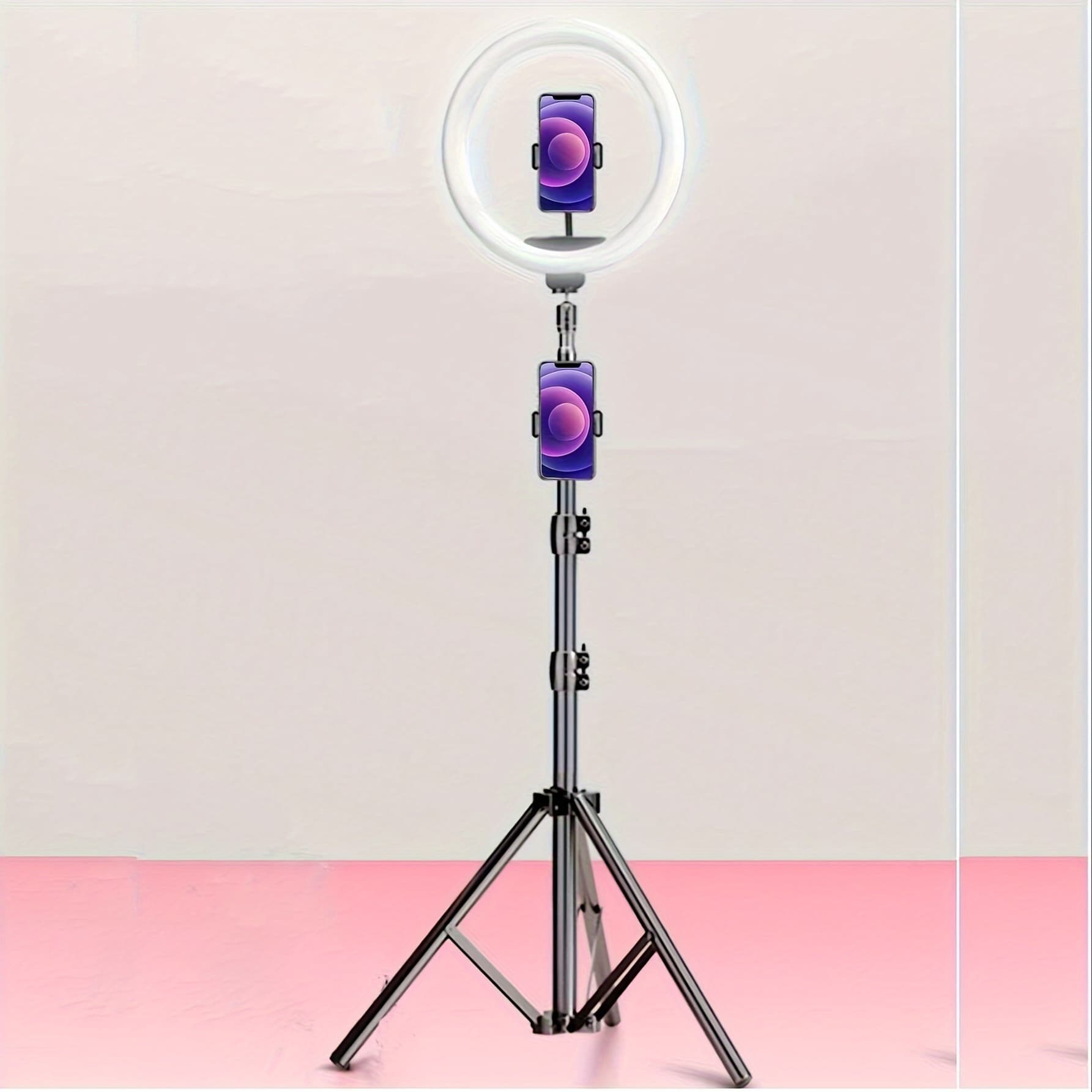 Zomei 10-inch Vlogging Ring Light With 43-inch Tripod & Phone Holder - Suitable For Selfies, Live Streaming, Zoom Meetings, And Video Recording