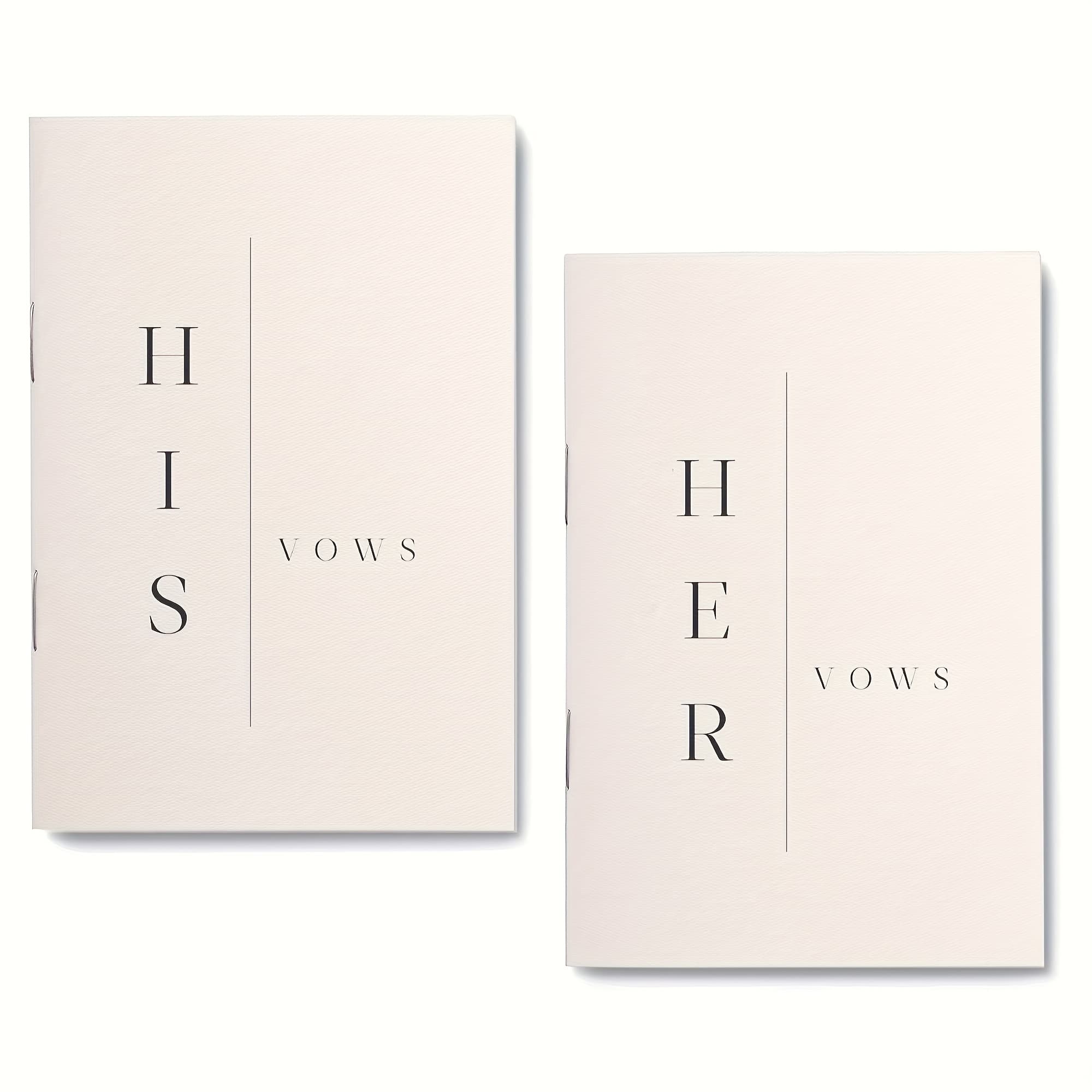 Modern Wedding Vow Books, Elegant 28 Page Notebook For Vows & Renewals, Perfect Bridal Shower Gift With Bonus Time Capsule Love Note